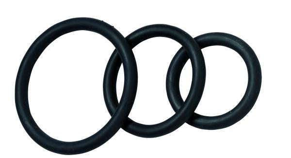 3 Pack Nitrile Cock Ring Set - Wicked Sensations
