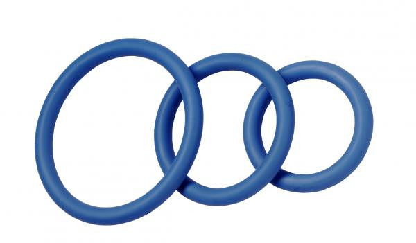 3 Pack Nitrile Cock Ring Set - Wicked Sensations