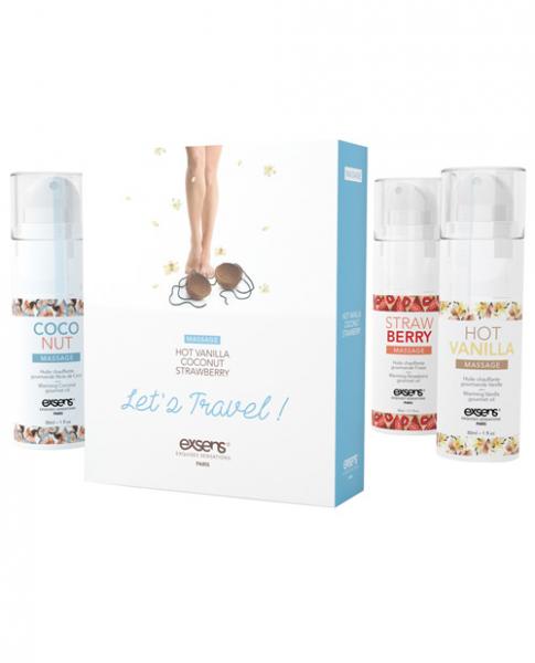 Exsens Let's Travel! Massage Oil Set - Wicked Sensations