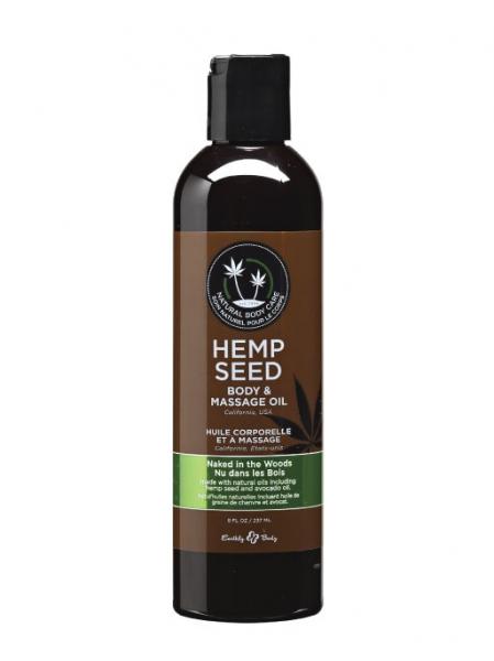 Earthly Body Hemp Seed Body and Massage Oil-8 oz - Wicked Sensations