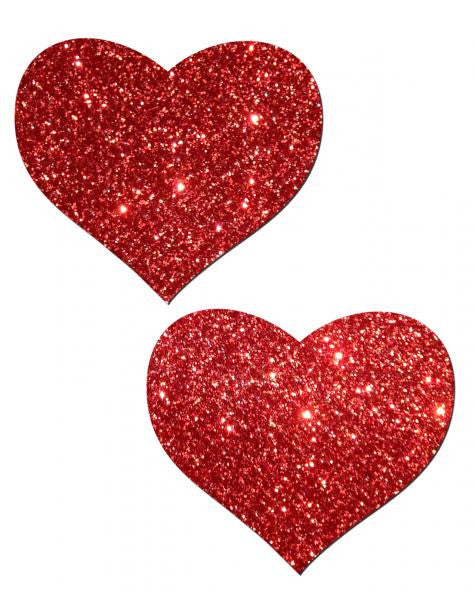 Red Glitter Pasties - Wicked Sensations