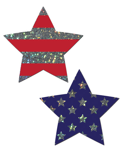 Patriotic Star Pasties - Wicked Sensations