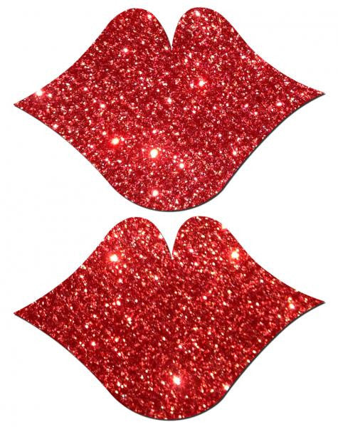Red Glitter Pasties - Wicked Sensations