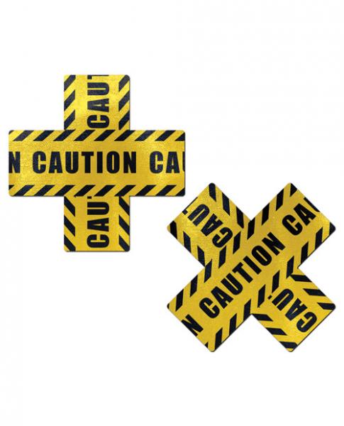 Pastease Caution X Pasties - Wicked Sensations