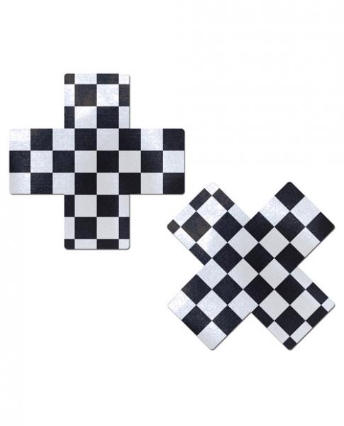 Pastease Checkered X Pasties - Wicked Sensations