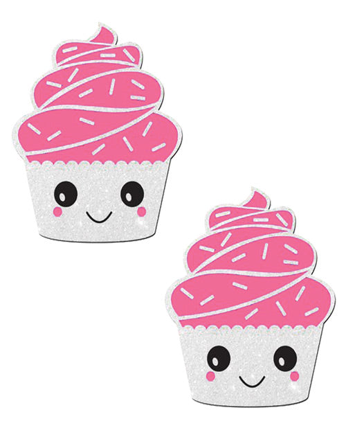 Cupcake Glittery Frosting Pasties - Wicked Sensations