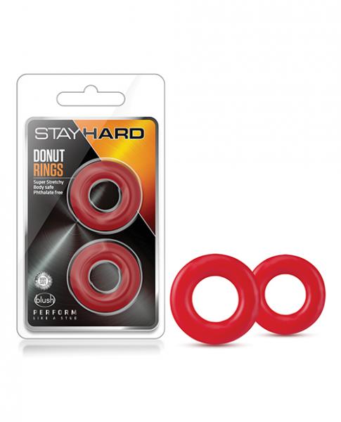 Stay Hard Donut Rings-Pack of 2 - Wicked Sensations