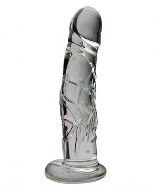 8 Inch Realistic Glass Dildo - Wicked Sensations