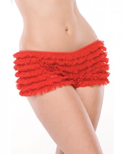 Ruffle Shorts With Back Bow - Wicked Sensations