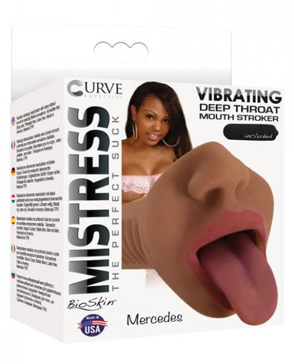 Mistress The Perfect Suck Vibrating Deep Throat Stroker-Mercedes - Wicked Sensations