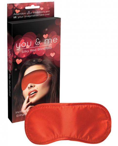 You and Me Silky Red Blindfold - Wicked Sensations