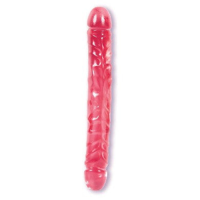 12 Inch Crystal Jelly Junior Double Dong - Wicked Sensations