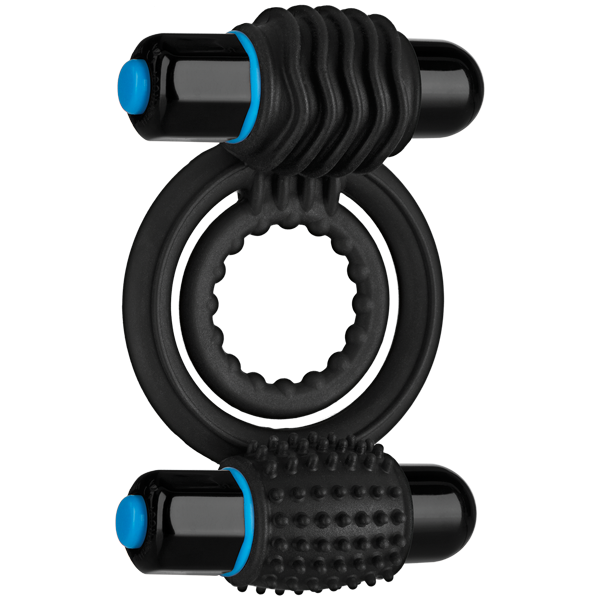 Optimale Vibrating Double Cock Ring - Wicked Sensations