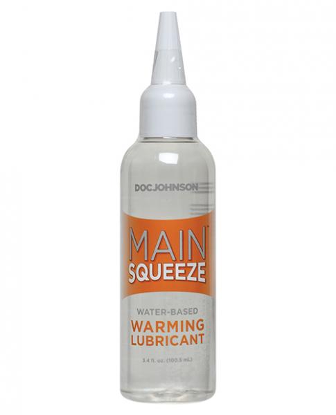 Main Squeeze Warming Water-Based Lube-3.4 oz - Wicked Sensations