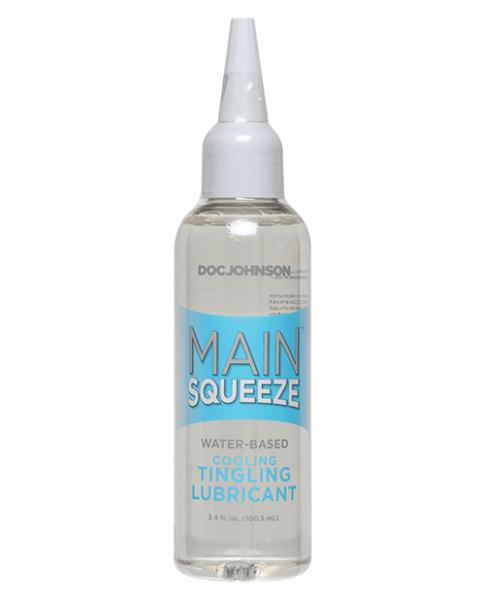 Main Squeeze Cooling/Tingling Water-Based Lube-3.4 oz - Wicked Sensations