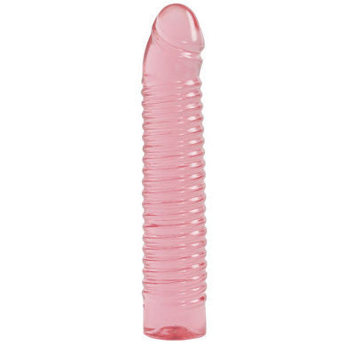 Vivid Ribbed Jelly Cock-Sunrise - Wicked Sensations