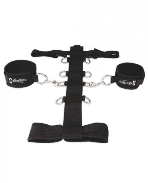 Lux Fetish 3 Piece Adjustable Neck and Wristraint Set - Wicked Sensations