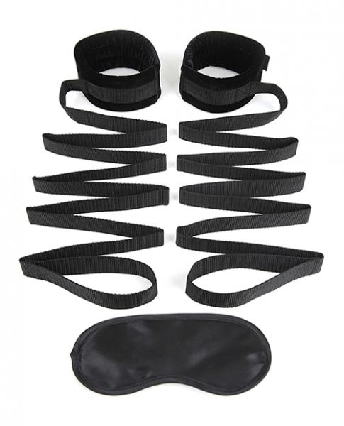 Lux Fetish Bondage Bed Strap-2 Piece - Wicked Sensations