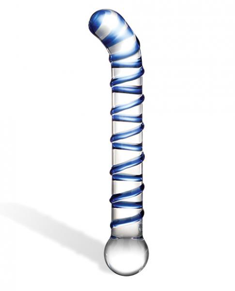 Mr Swirly 6.5 Inch G-Spot Glass Dildo - Wicked Sensations