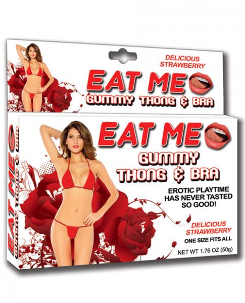 Eat Me Gummy Thong and Bra - Wicked Sensations