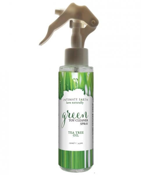 Intimate Earth Green Tea Tree Oil Toy Cleaning Spray-4.2 oz - Wicked Sensations