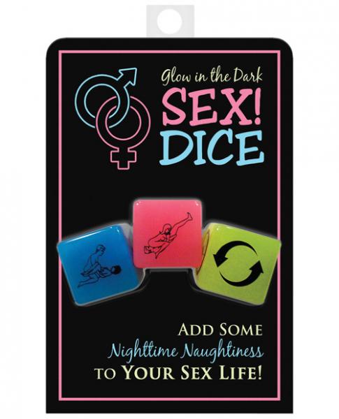 Glow in the Dark Sex Dice - Wicked Sensations