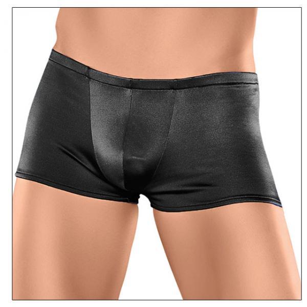 Black Satin Lycra Boxers - Wicked Sensations