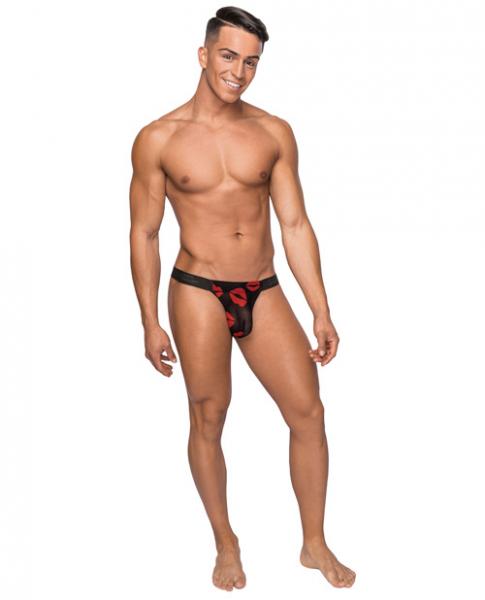 Male Power Kiss Me Mesh Micro Thong - Wicked Sensations