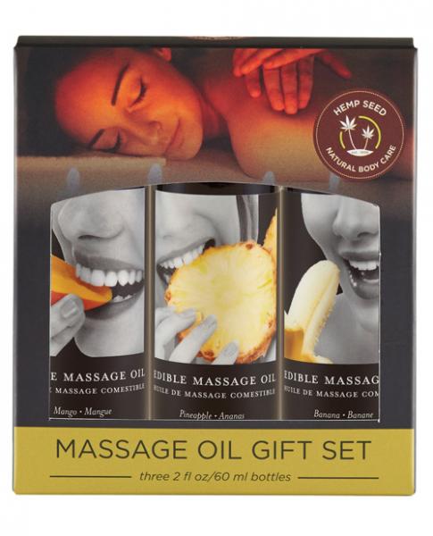 Earthly Body Edible Massage Oil Gift Set - Wicked Sensations