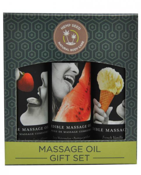Earthly Body Edible Massage Oil Gift Set - Wicked Sensations
