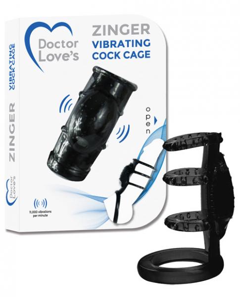 Doctor Love's Zinger Vibrating Cock Cage - Wicked Sensations