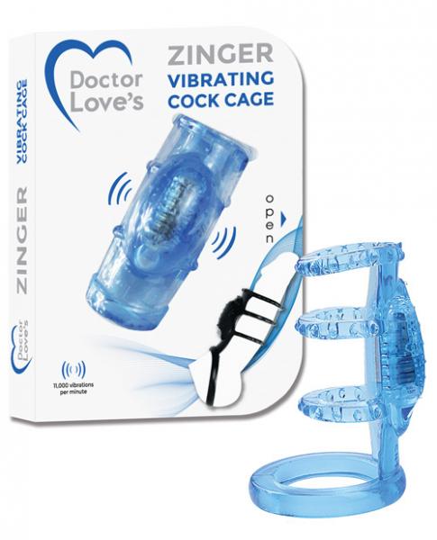 Doctor Love's Zinger Vibrating Cock Cage - Wicked Sensations