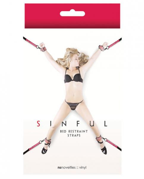 Sinful Bed Restraint Straps - Wicked Sensations