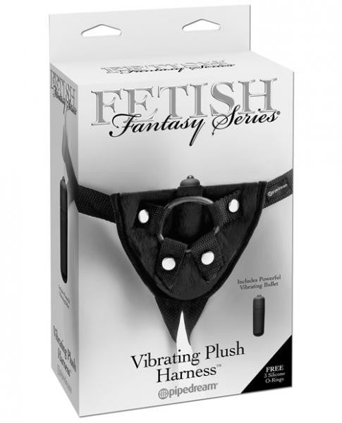 Vibrating Plush Harness - Wicked Sensations