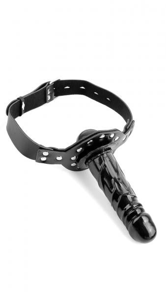 Deluxe Ball Gag With Dildo - Wicked Sensations