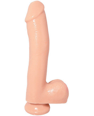 Basix 10 Inch Dong With Suction Cup - Wicked Sensations