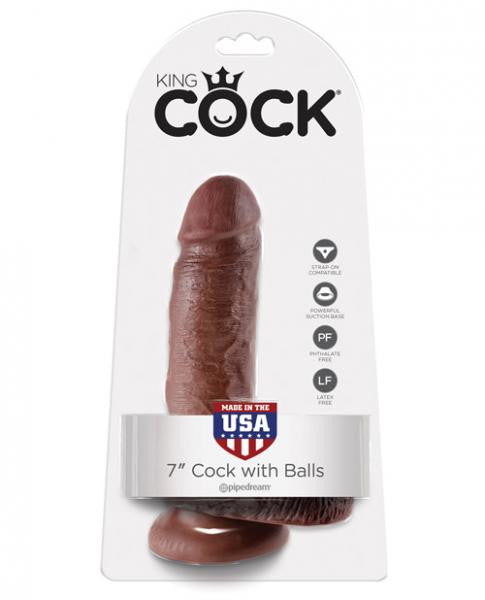 7 Inch King Cock With Balls - Wicked Sensations
