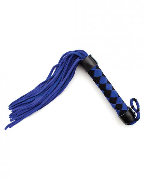 Plesur 15 Inch Leather Flogger - Wicked Sensations