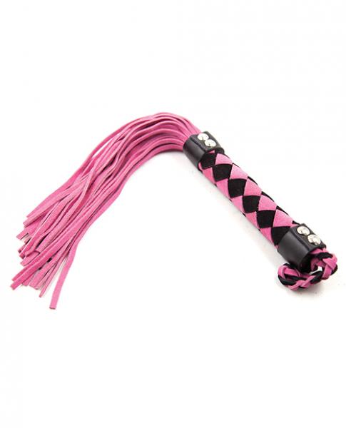 Plesur 15 Inch Leather Flogger - Wicked Sensations