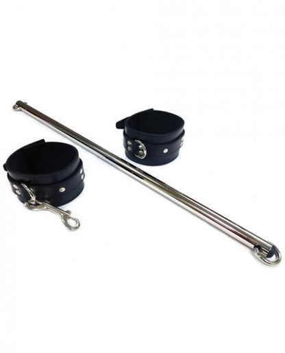 Leather Adjustable Spreader Bar With Cuffs - Wicked Sensations