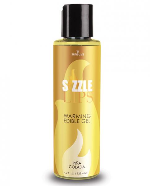 Sizzle Lips Warming Edible Gel-4.2 oz - Wicked Sensations