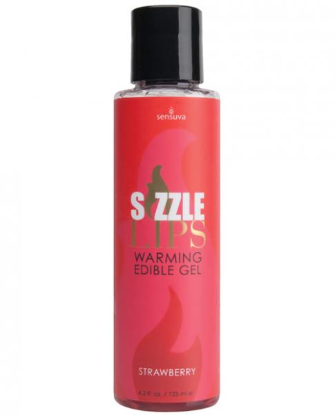 Sizzle Lips Warming Edible Gel-4.2 oz - Wicked Sensations