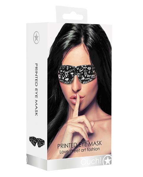 Ouch! Printed Eye Mask - Wicked Sensations