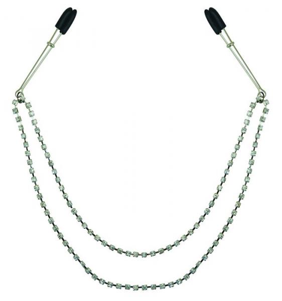 Midnight Bling Nipple Clamps - Wicked Sensations