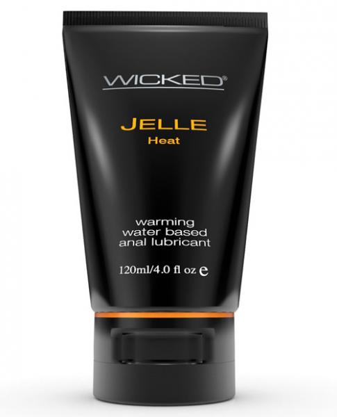 Wicked Jelle Heat Warming Water Based Anal Lubricant-4 oz - Wicked Sensations