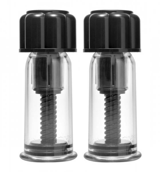 Black Maxxx Powerful Twist Nipple Suckers - Wicked Sensations
