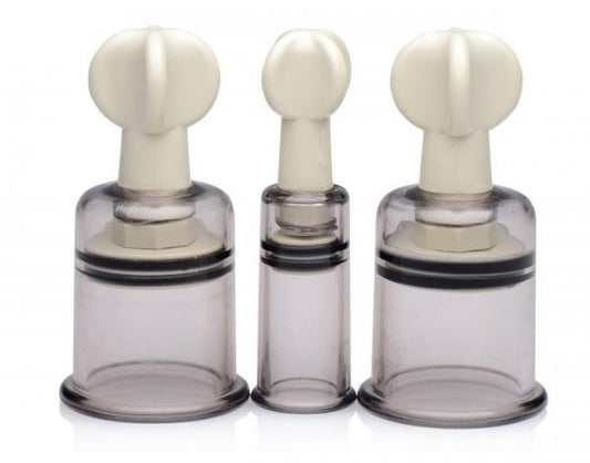 Size Matters Clit and Nipple Suckers Set - Wicked Sensations