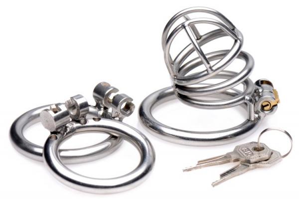 The Pen Deluxe Locking Chastity Cage - Wicked Sensations