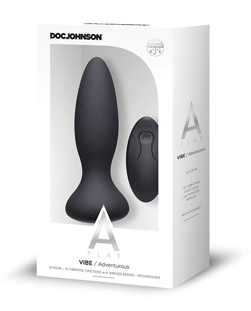A Play Rechargeable Silicone Adventurous Anal Plug - Wicked Sensations