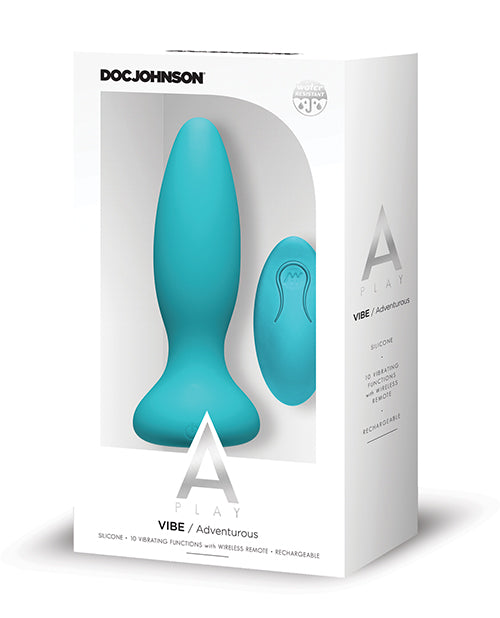 A Play Rechargeable Silicone Adventurous Anal Plug - Wicked Sensations